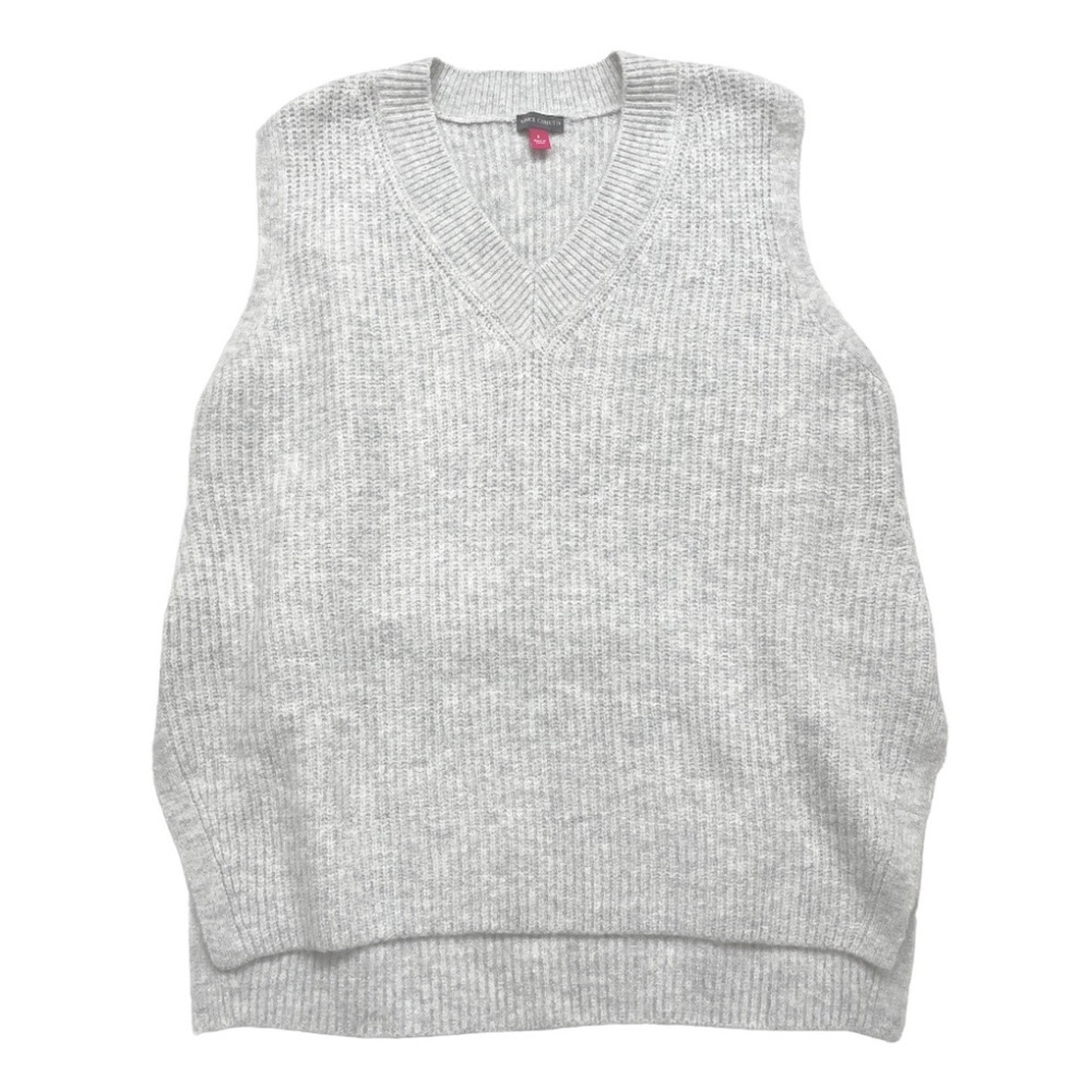 Vince Camuto Women's Shaker Stitch Sweater Vest Gray Large NWT